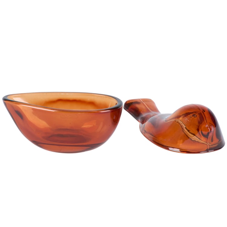 Primitives By Kathy Golden Bird Glass Jar