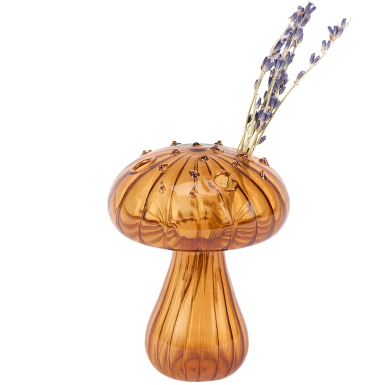 primitives by kathy Golden Mushroom Bud Vase