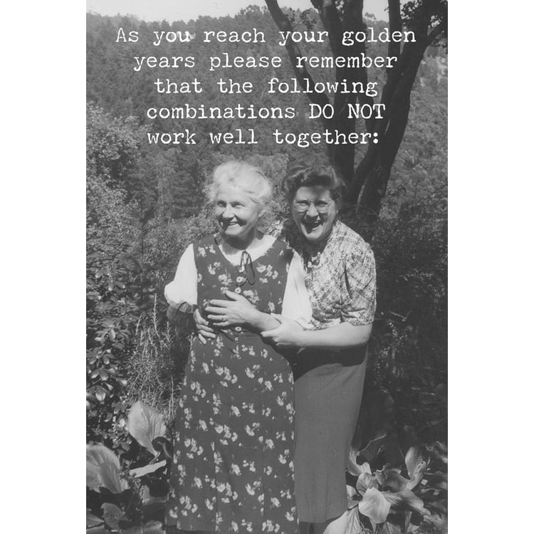 primitives by kathy Golden Years Greeting Card