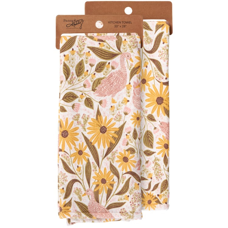 primitives by kathy Goose Folk Art Kitchen Towel