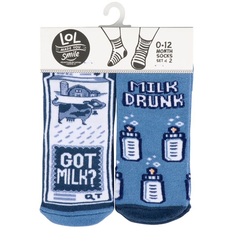 Primitives By Kathy Got Milk Baby Sock Set