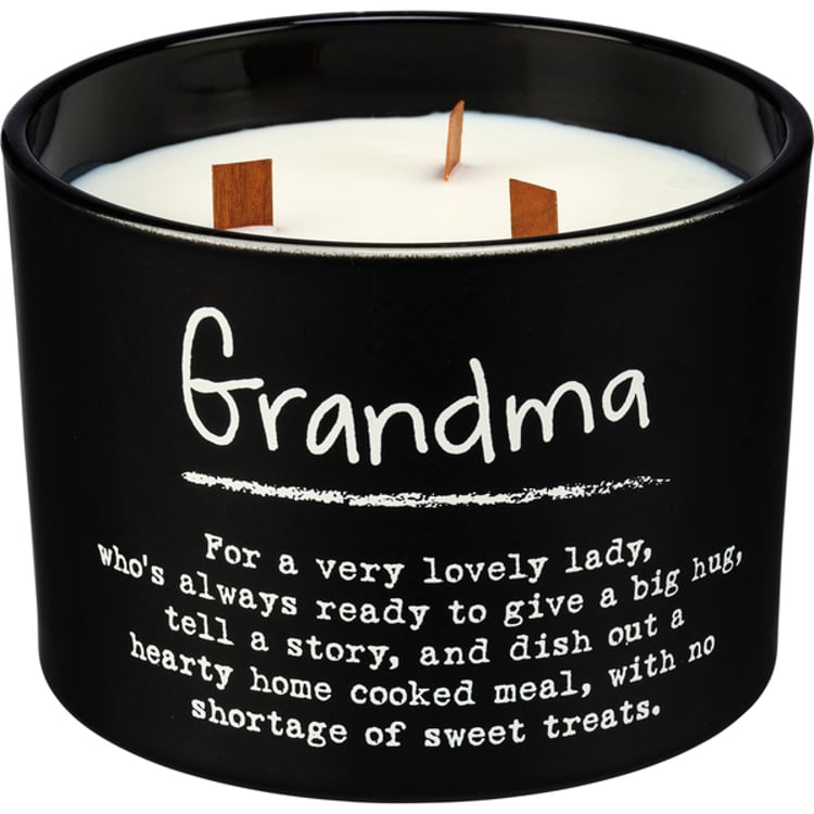 primitives by kathy Grandma Poetry Candle