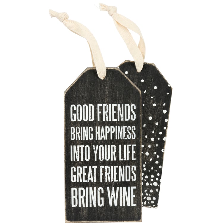 primitives by kathy Great Friends Bottle Tag