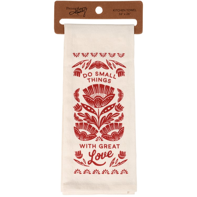 primitives by kathy Great Love Kitchen Towel