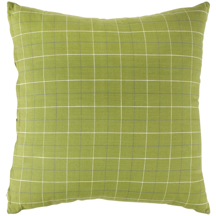 primitives by kathy Green Plaid Pillow