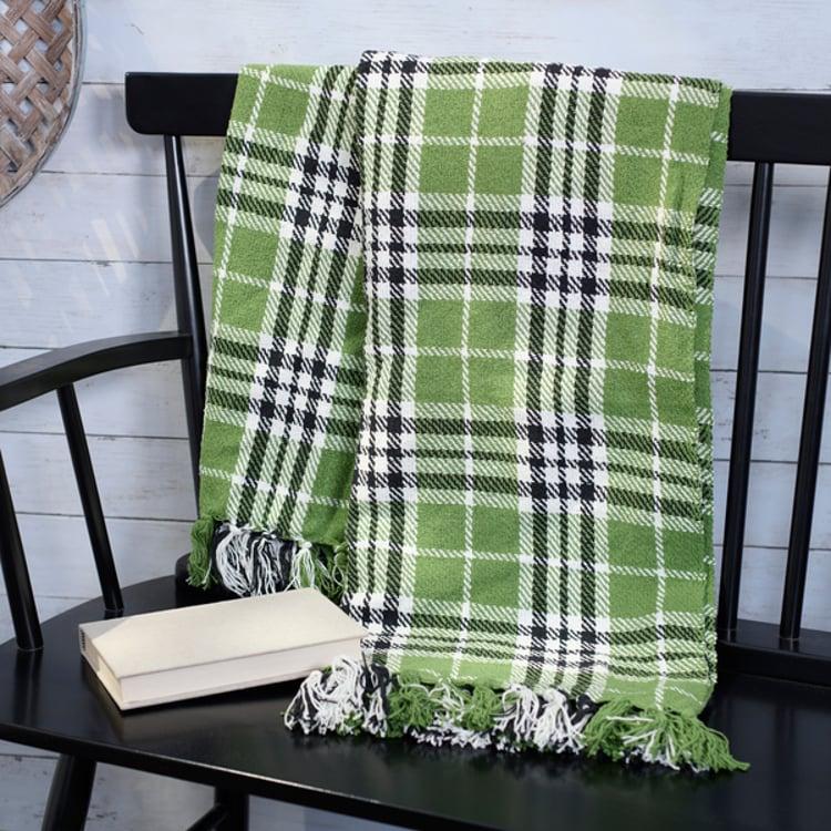 Primitives By Kathy Green Tartan Plaid Throw