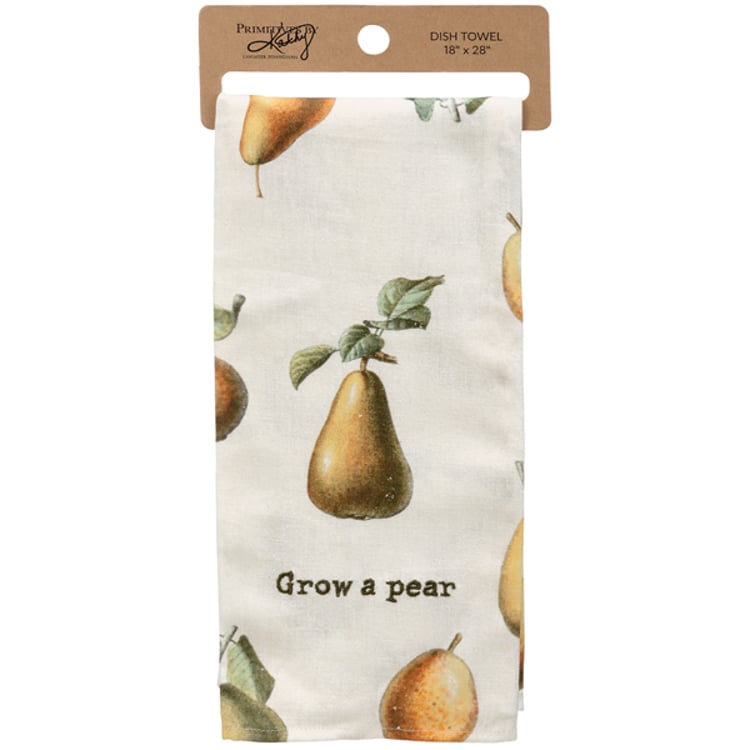 Primitives By Kathy Grow A Pear Kitchen Towel