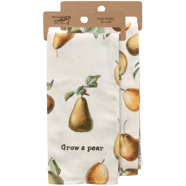 primitives by kathy Grow A Pear Kitchen Towel