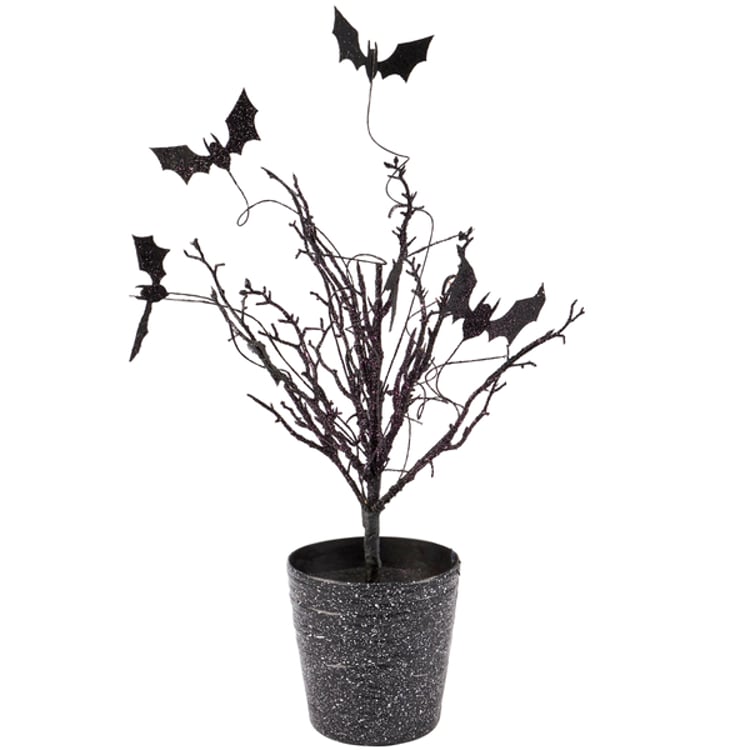 primitives by kathy Halloween Bat Planter