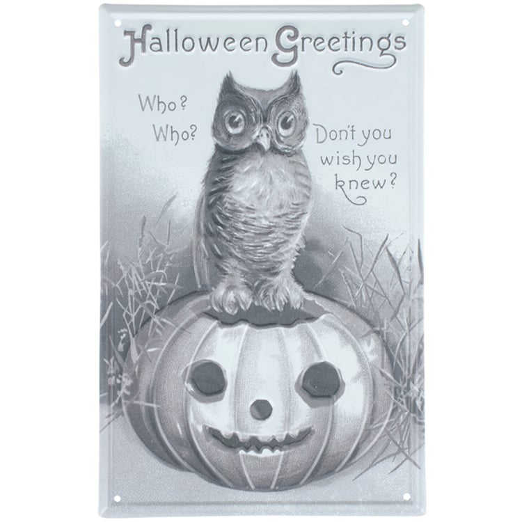 primitives by kathy Halloween Greetings Wall Decor