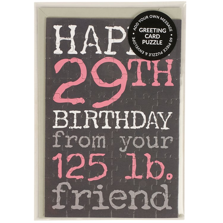 Primitives By Kathy Happy Birthday Puzzle Card