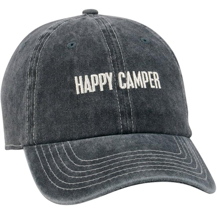 primitives by kathy Happy Camper Baseball Cap