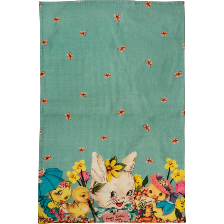 primitives by kathy Happy Easter Kitchen Towel