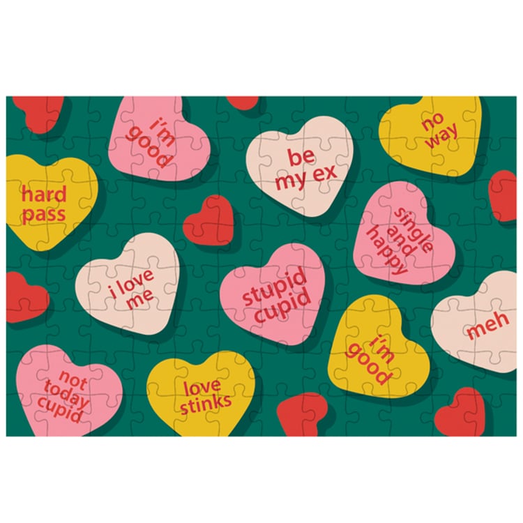 Primitives By Kathy Hearts 96 Piece Puzzle