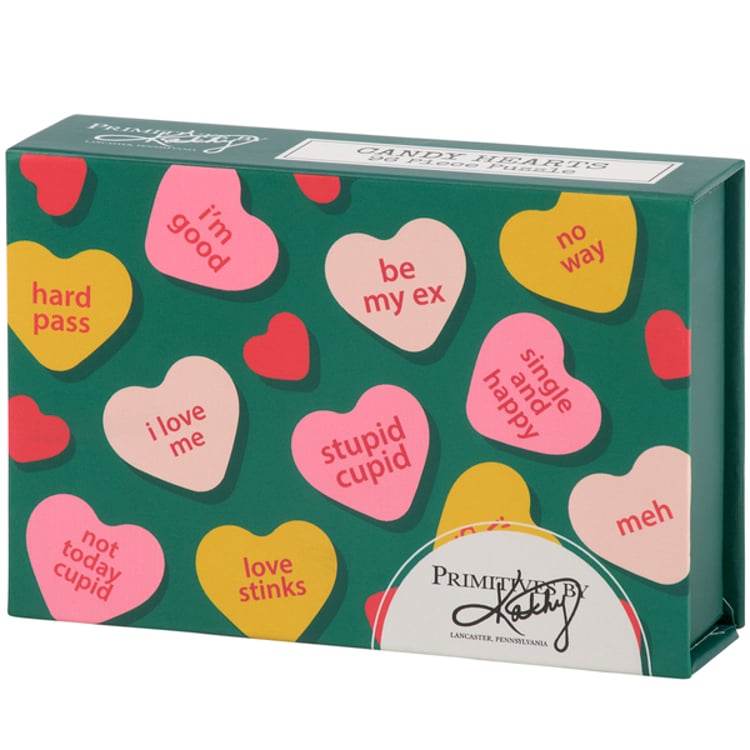 Primitives By Kathy Hearts 96 Piece Puzzle