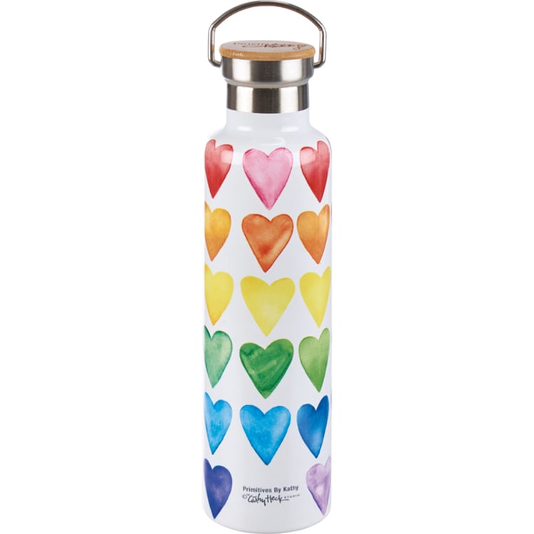 Primitives By Kathy Hearts Insulated Bottle