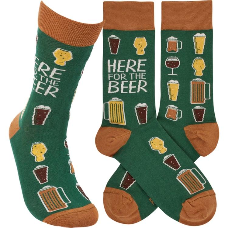 primitives by kathy Here For The Beer Socks