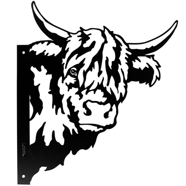 Primitives By Kathy Highland Cow Metal Outdoor Art