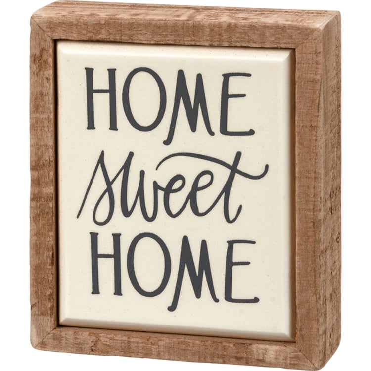 primitives by kathy Home Sweet Home Box Sign Mini