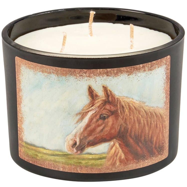 primitives by kathy Horse Candle