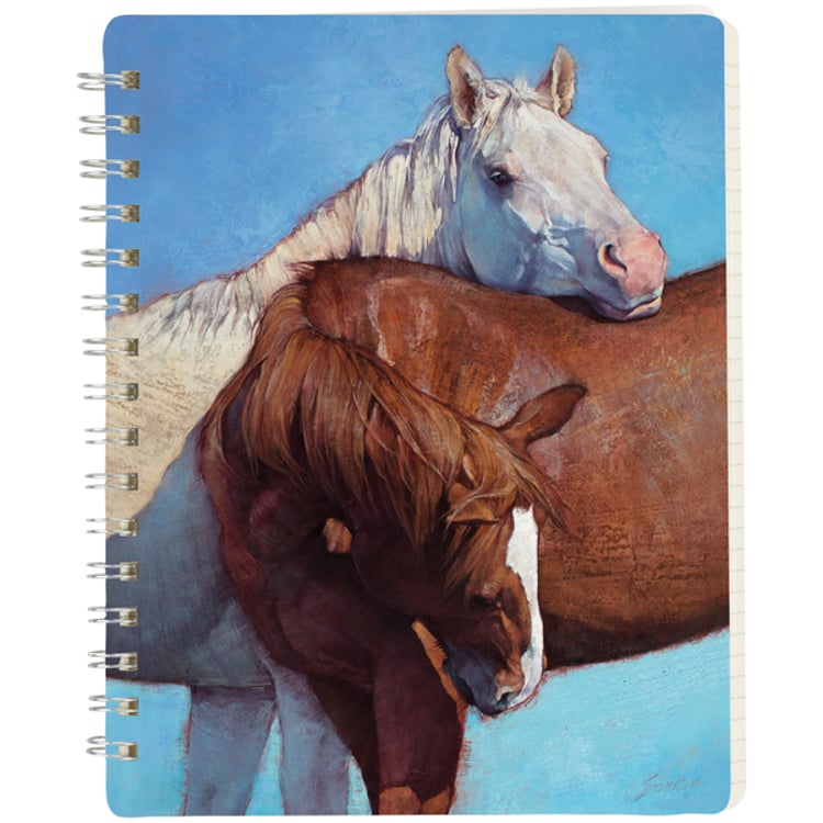 Primitives By Kathy Horse Duo Spiral Notebook