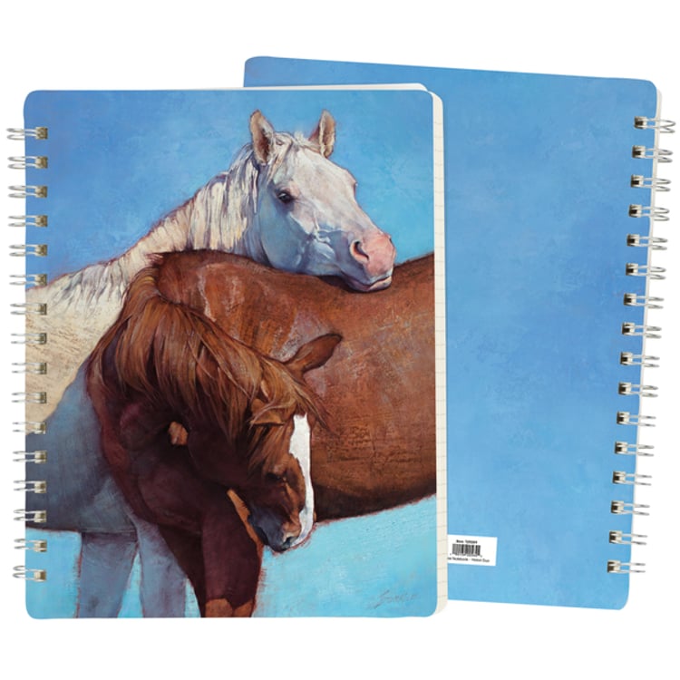 primitives by kathy Horse Duo Spiral Notebook