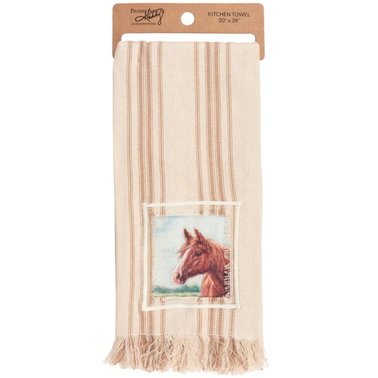 Primitives By Kathy Horse Kitchen Towel