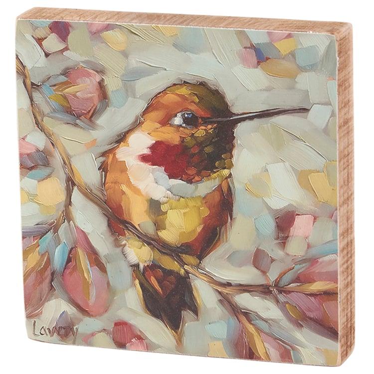 primitives by kathy Hummingbird Block Sign