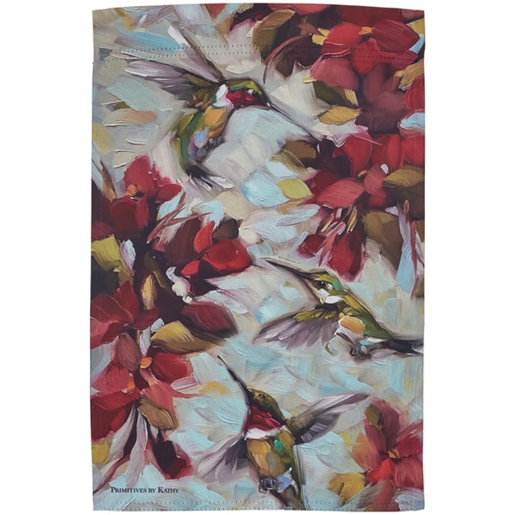 Primitives By Kathy Hummingbird Garden Flag