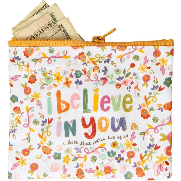 primitives by kathy I Believe In You Zipper Wallet