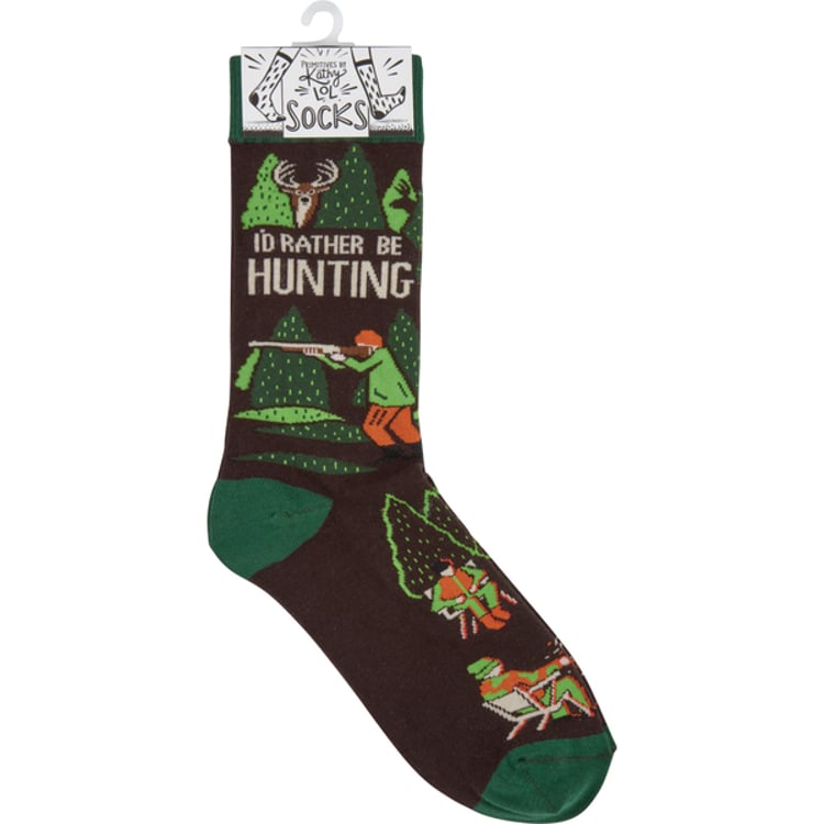 Primitives By Kathy I'd Rather Be Hunting Socks