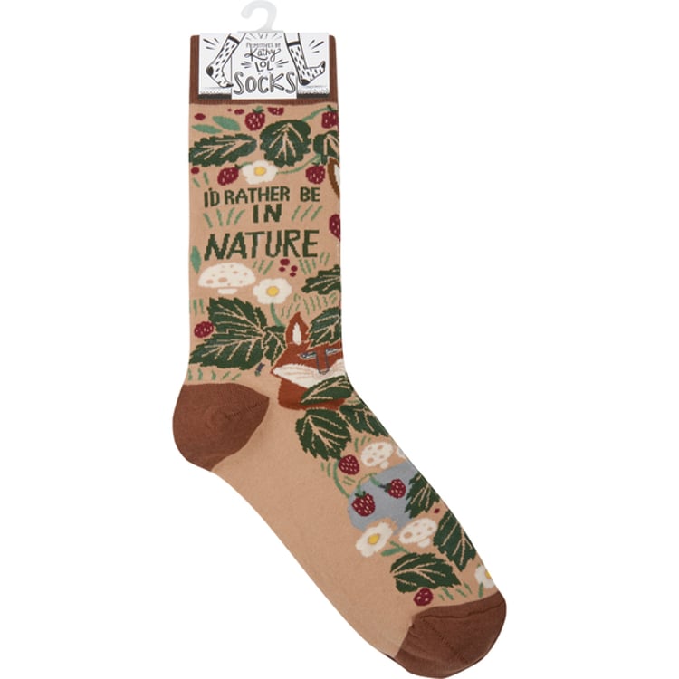 Primitives By Kathy I'd Rather Be In Nature Socks