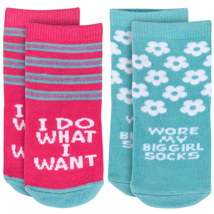 primitives by kathy I Do What I Want Baby Sock Set