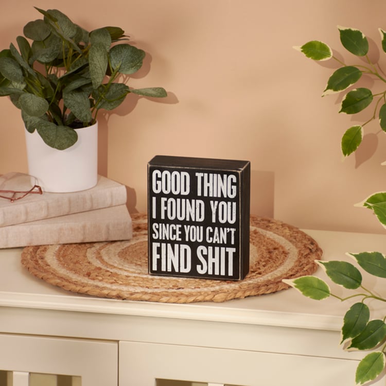 Primitives By Kathy I Found You Box Sign