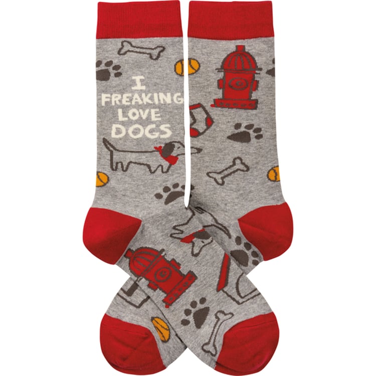 Primitives By Kathy I Freaking Love Dogs Socks