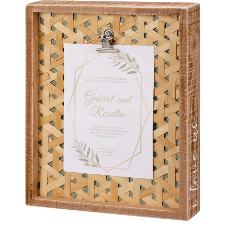 primitives by kathy I Love Us Inset Box Frame