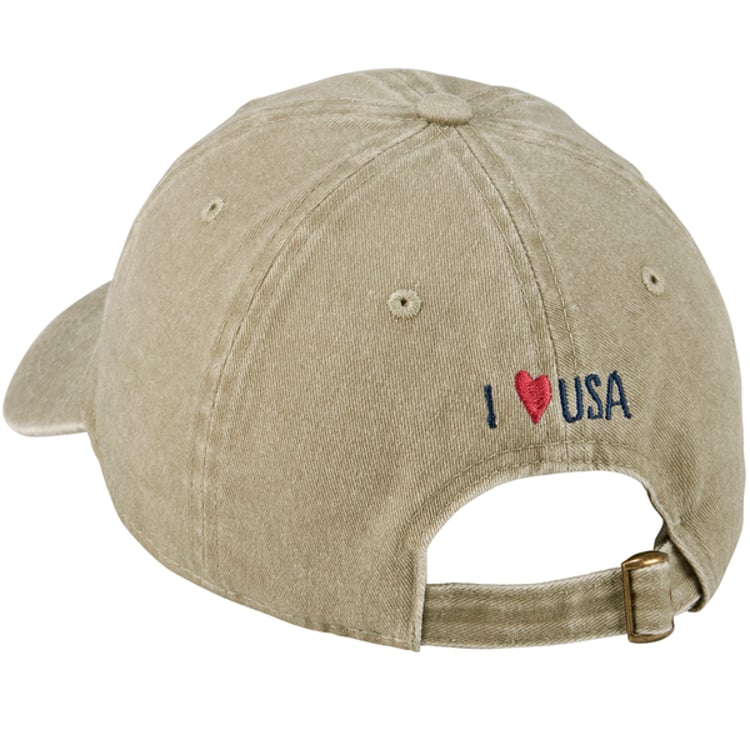 Primitives By Kathy I Love USA Baseball Cap