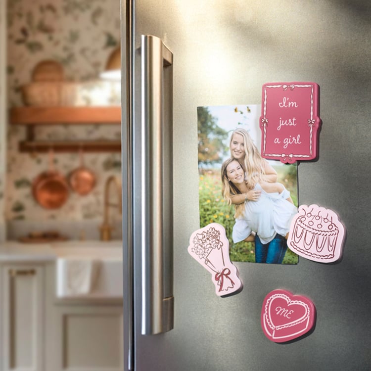 Primitives By Kathy I'm Just A Girl Magnet Set