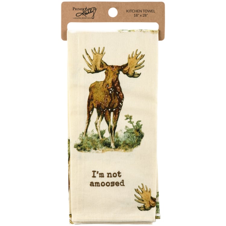 Primitives By Kathy I'm Not Amoosed Kitchen Towel
