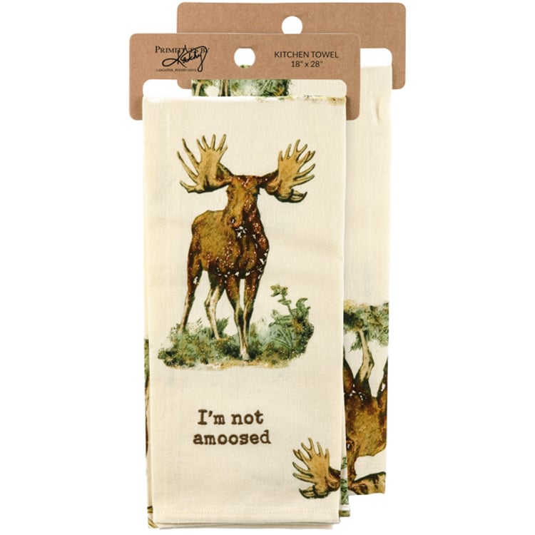 primitives by kathy I'm Not Amoosed Kitchen Towel