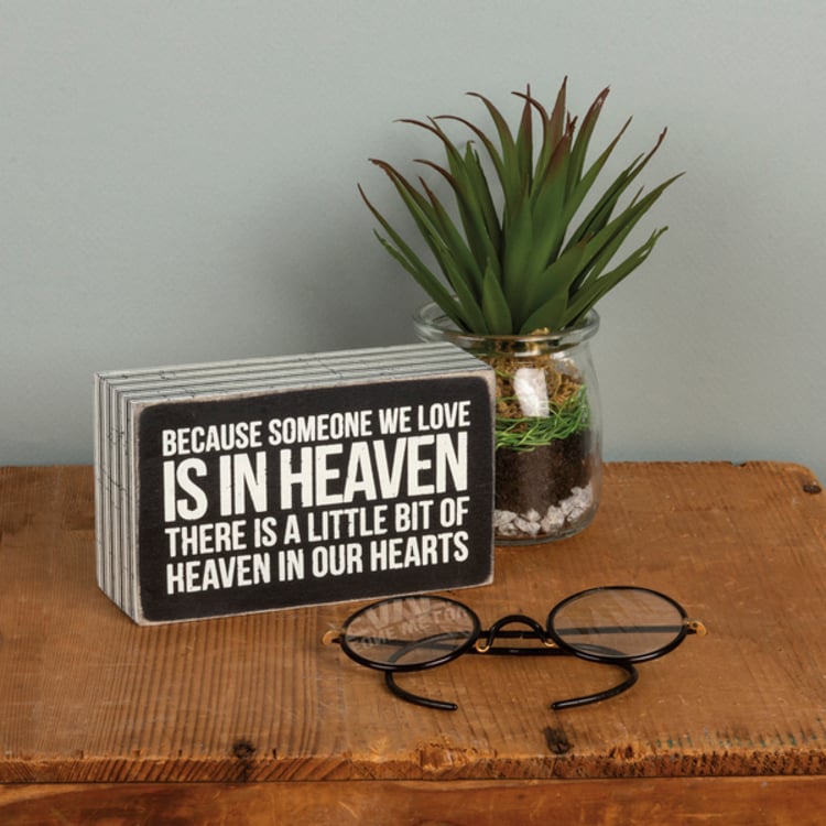 Primitives By Kathy In Our Hearts Box Sign