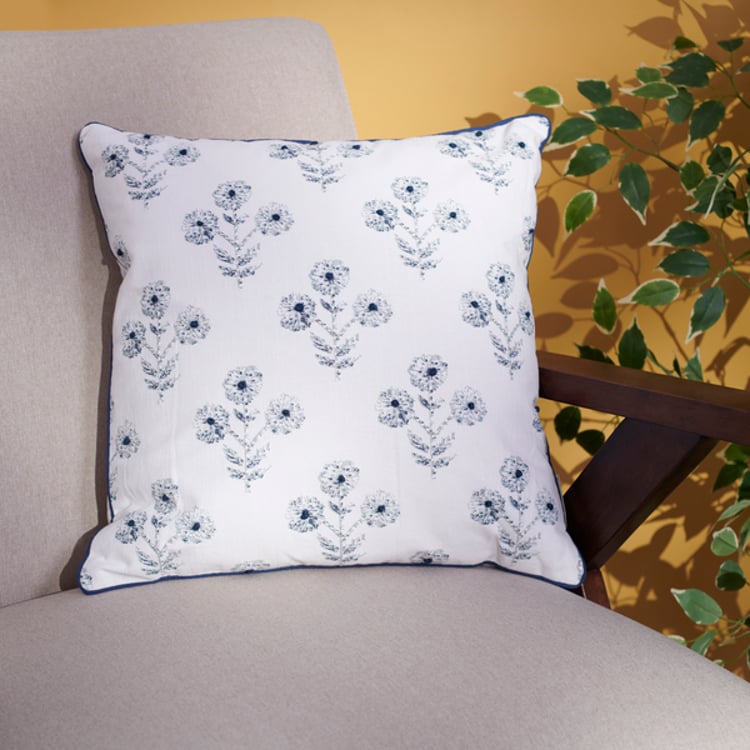Primitives By Kathy Indigo Floral Pillow