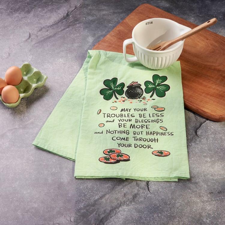 Primitives By Kathy Irish Blessing Kitchen Towel