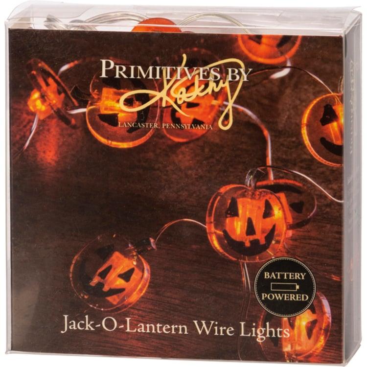 Primitives By Kathy Jack O'Lantern Wire Lights