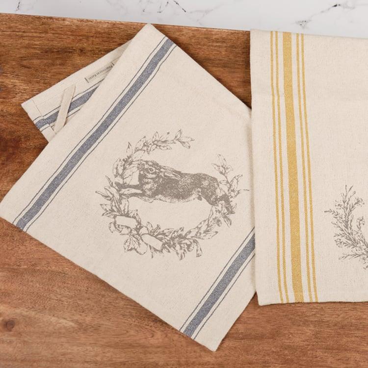 Primitives By Kathy Jumping Rabbit Kitchen Towel