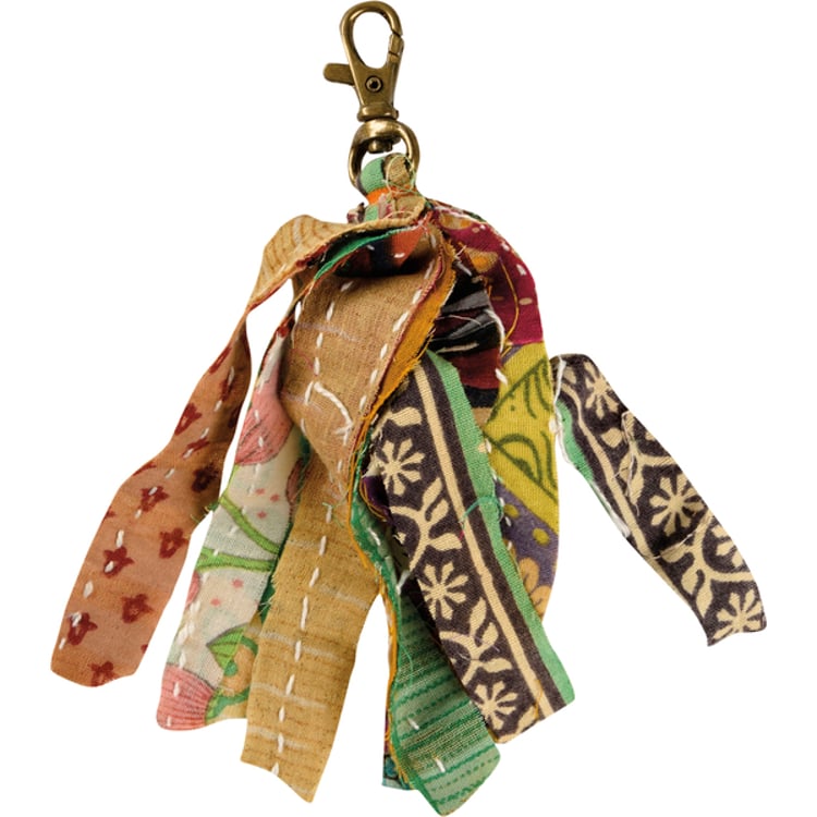 Primitives By Kathy Kantha Strips Keychain
