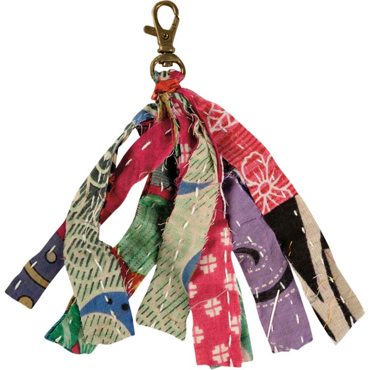 Primitives By Kathy Kantha Strips Keychain