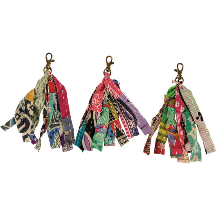 primitives by kathy Kantha Strips Keychain