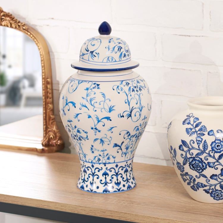 Primitives By Kathy Large Indigo Temple Jar