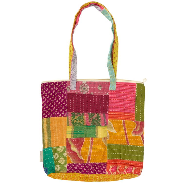 Primitives By Kathy Large Kantha Tote